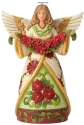 Jim Shore 6002902 Winter Beauty In Bloom Angel Figurine