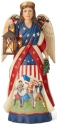 Jim Shore 6003368 Lighted Patriotic Angel Statue