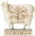 Jim Shore 6003631 White Farmhouse Cow