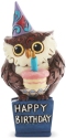 Jim Shore 6003983i Birthday Owl Mini Figurine
