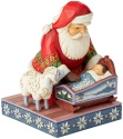 Jim Shore 6004132 Santa Kneeling Baby Jesus Figurine