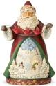 Jim Shore 6004137 Santa Cardinal Garland Figurine