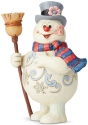 Jim Shore Frosty 6004154 Frosty With Broom Figurine