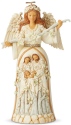 Jim Shore 6004173 White Woodland Nativity Angel Figurine