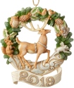 Jim Shore 6004175 2019 Dated Woodland Deer Ornament