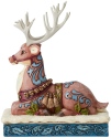 Jim Shore 6004180 Victorian Reindeer Laying Down Figurine