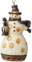 Jim Shore 6004204 Black and Gold Snowman Ornament