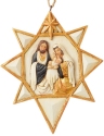 Jim Shore 6004206 Black and Gold Nativity Star Ornament