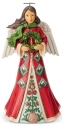 Jim Shore 6004246 Angel Wreath Figurine