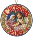 Jim Shore 6004299 Holy Family Dated 2019 Ornament