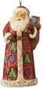 Jim Shore 6004302 Santa Wtih Toy Bag Ornament