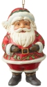 Jim Shore 6004310 Mini Jolly Santa Ornament