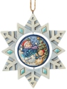 Jim Shore 6004320 Snowflake Snowman Ornament