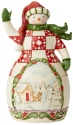 Jim Shore 6005251 Snowman with Scene Figurine