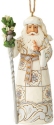 Jim Shore 6005253 Woodland Santa with Cane Ornament