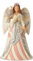 Jim Shore 6005256 Woodland Patriotic Angel Figurine