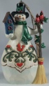 Jim Shore 6005313 Snowman with Cardinals and Birdhouse Ornament