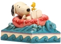 Jim Shore 6005942 Snoopy and Woodstock in Floatie Figurine