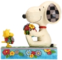 Peanuts by Jim Shore 6005946 Snoopy Woodstock Spring Figurine