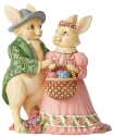 Jim Shore 6006232 Bunny Couple with Egg Figurine