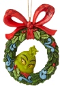 Jim Shore Dr Seuss 6006571 Grinch and Wreath Ornament