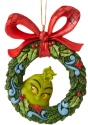 Jim Shore 6006571 Grinch and Wreath Ornament