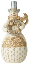 Jim Shore 6006613 Holiday Lustre Snowman Figurine