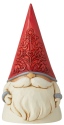 Jim Shore 6006626 Red Floral Hat Nordic Gnome