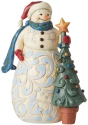 Jim Shore 6006646 Snowman with Tree Figurine