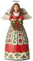 Jim Shore 6006650 Christmas Floral Angel Figurine