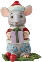 Jim Shore 6006663 Christmas Mouse Mini Figurine