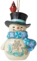 Jim Shore 6006680 Snowman with Cardinal Hanging Ornament