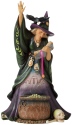 Jim Shore 6006700 Scary Witch with Cat Figurine