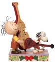 Jim Shore Peanuts 6006934 Snoopy and Pigpen Playing Music Figurine