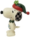 Jim Shore Peanuts 6006942 Mini Snoopy Elf Figurine
