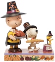 Peanuts by Jim Shore 6006943 Thanksgiving Charlie Brown Figurine