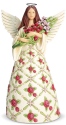 Jim Shore 6007124 Red Roses Angel Figurine