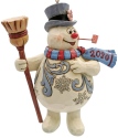 Jim Shore Frosty 6007345 Frosty with Broom Ornament