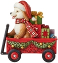 Jim Shore 6007444 Christmas Dog in Wagon Figurine