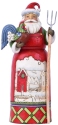 Jim Shore 6007445 Santa with Farm Scene Figurine