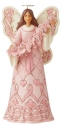 Jim Shore 6008100 Pink Angel and Butterflies Figurine