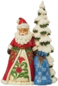 Jim Shore 6008125 Santa with Tree Figurine