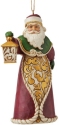 Jim Shore 6008128 Santa with Lantern Ornament