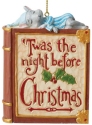 Jim Shore 6008307 Twas the Night Book and Mouse Hanging Ornament