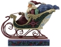 Jim Shore 6008765 Santa In Sleigh Worldwide Event Figurine