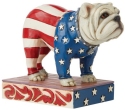 Jim Shore 6008788 Patriotic Bulldog Figurine