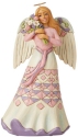 Jim Shore 6008794 Angel Holding Flower Figurine
