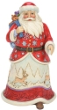 Jim Shore 6008878 Santa and Bag Over Shoulder Figurine