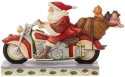 Jim Shore 6008883 Santa Riding Motorcycle Figurine