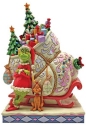 Jim Shore 6008884 Grinch and Max with Sleigh Figurine